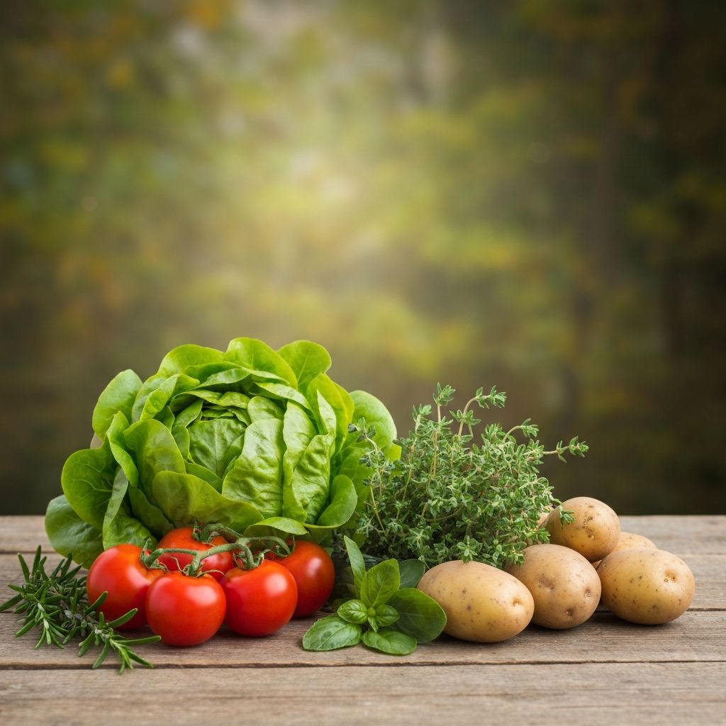 Frisches Gemüse und Kräuter als natürliche Vitaminquellen
